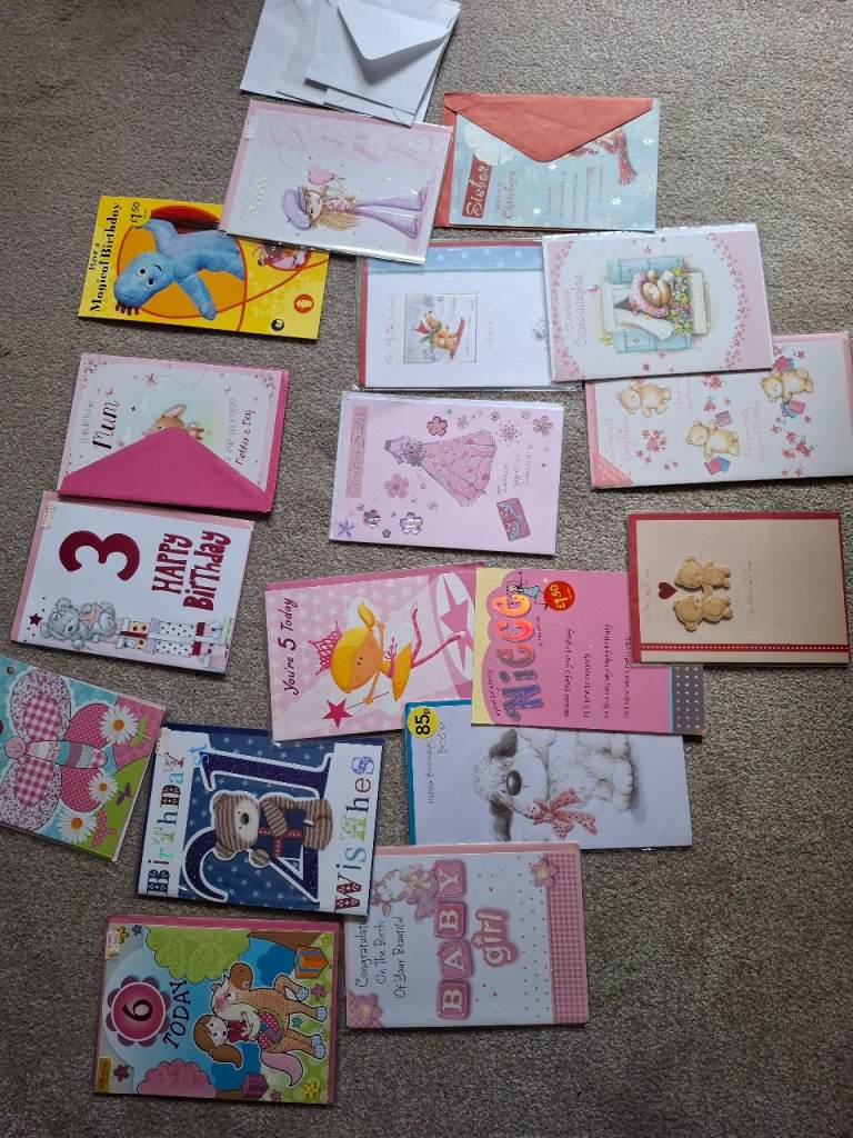 Birthday family cardsx17,lot