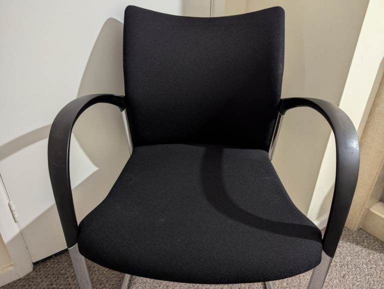 Black and chrome office chair