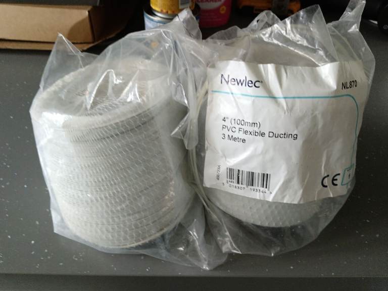 100mm PVC Flexible Ducting 3 Metre 