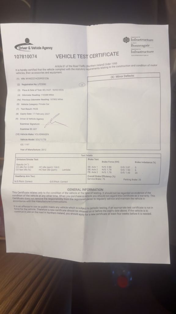 Volkswagen, GOLF, Hatchback, 2012, Manual, 1197 (cc), 5 doors