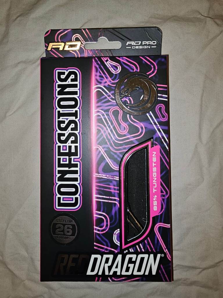 Red Dragon Confessions 26g Darts Set – Used a couple of times.