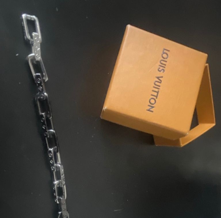 Louis Vuitton Silver Chain Bracelet