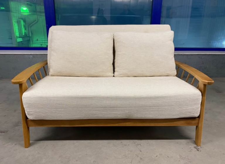 Solid Oak 2 Seater Futon Company Swift Sofa Bed