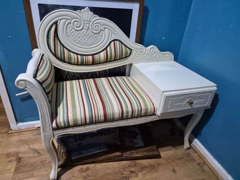 Upcycled telephone table 