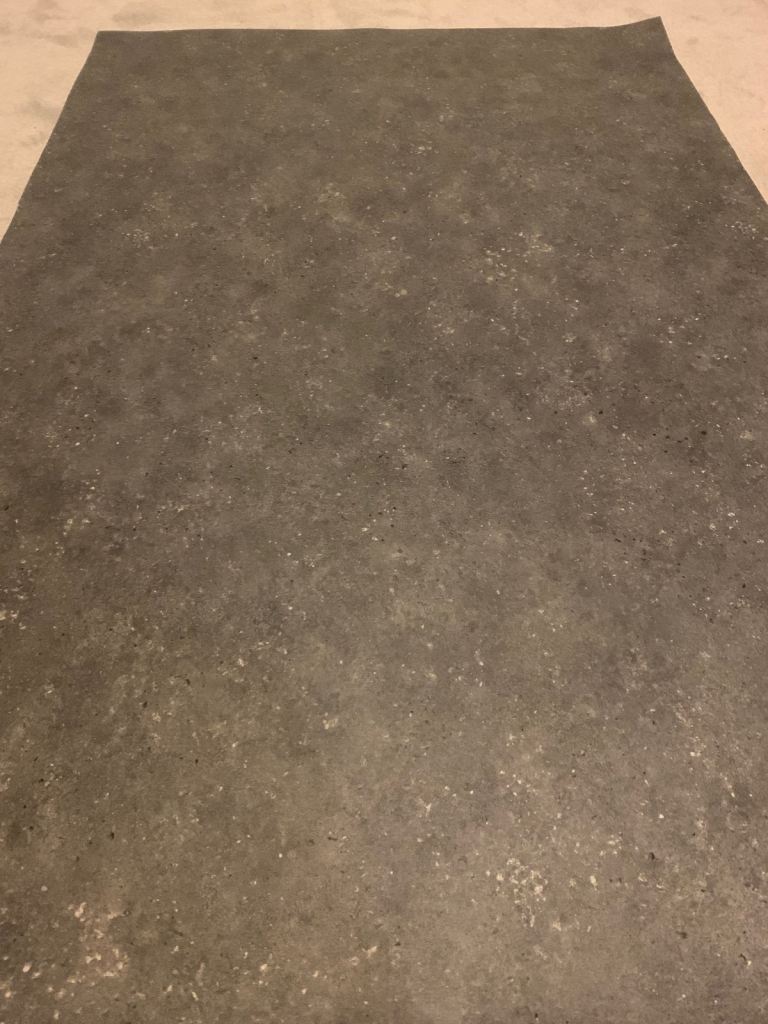 Vinyl flooring grey concrete effect 2m x 1.25m