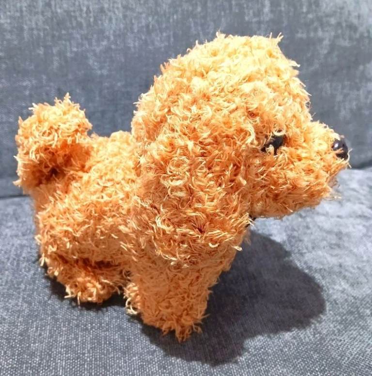Teddy Electric Plush Puppy Toy – Walk, Bark, Nod – Battery Powered