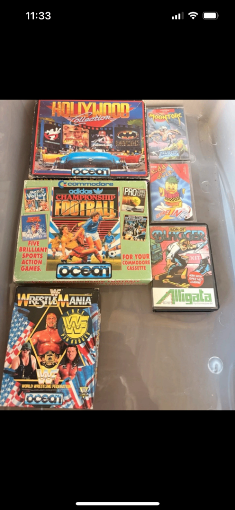 Ocean Commodore 64/128 Cassette Games