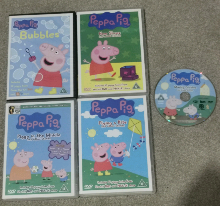 Peppa Pig Pre-School DVD Bundle Children's Various Tales - Job Lot x 5