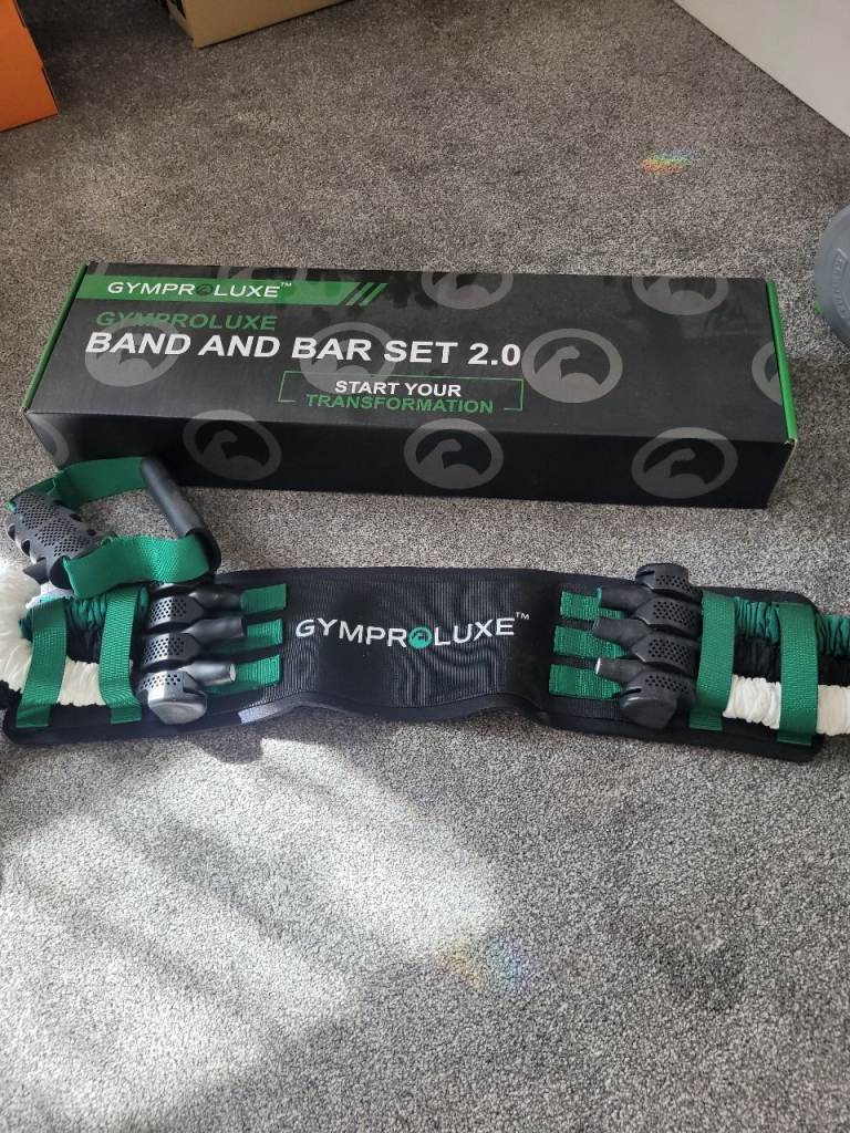 Gymproluxe band and bar set. 