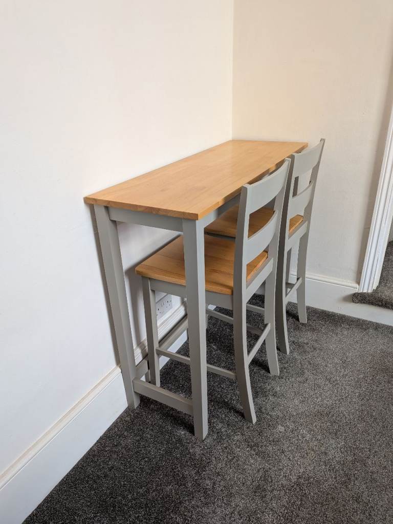 Bar Table with Two Stools