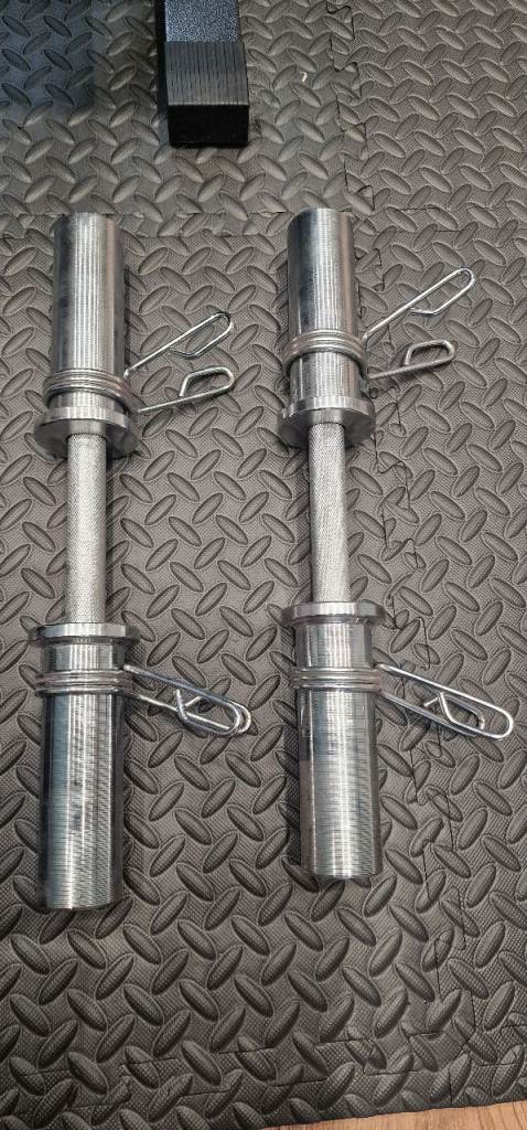 Pair of Olympic (50 mm / 2") Dumbbell Handles with Spring Collars