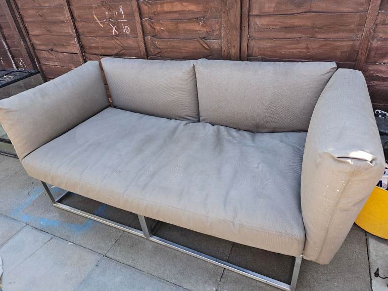 Grey outdoor sofa