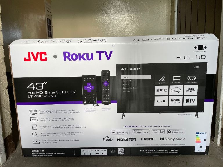 Smart TV JVC 43”Freely&Roku