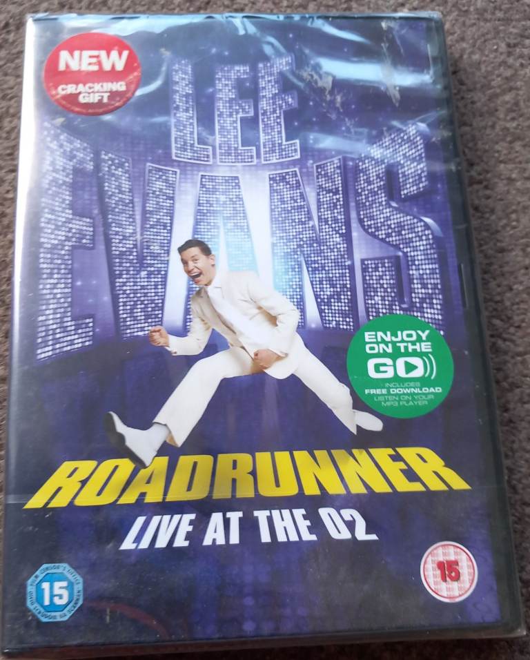 Lee Evans RoadRunner Live at the O2 -DVD - Sealed - ERITH, DA8