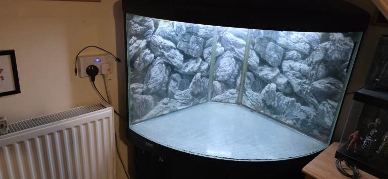 Corner fish tank