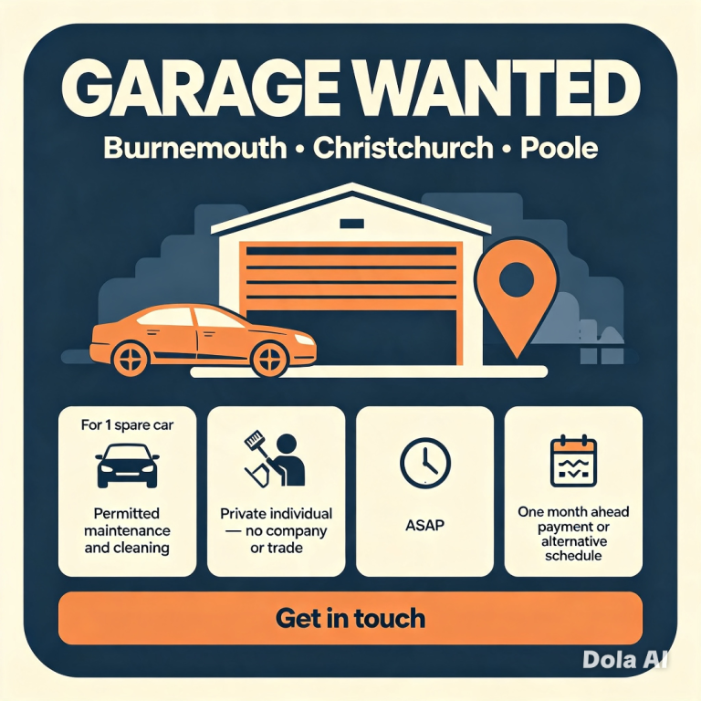 Wanted rental car garage in BCP 