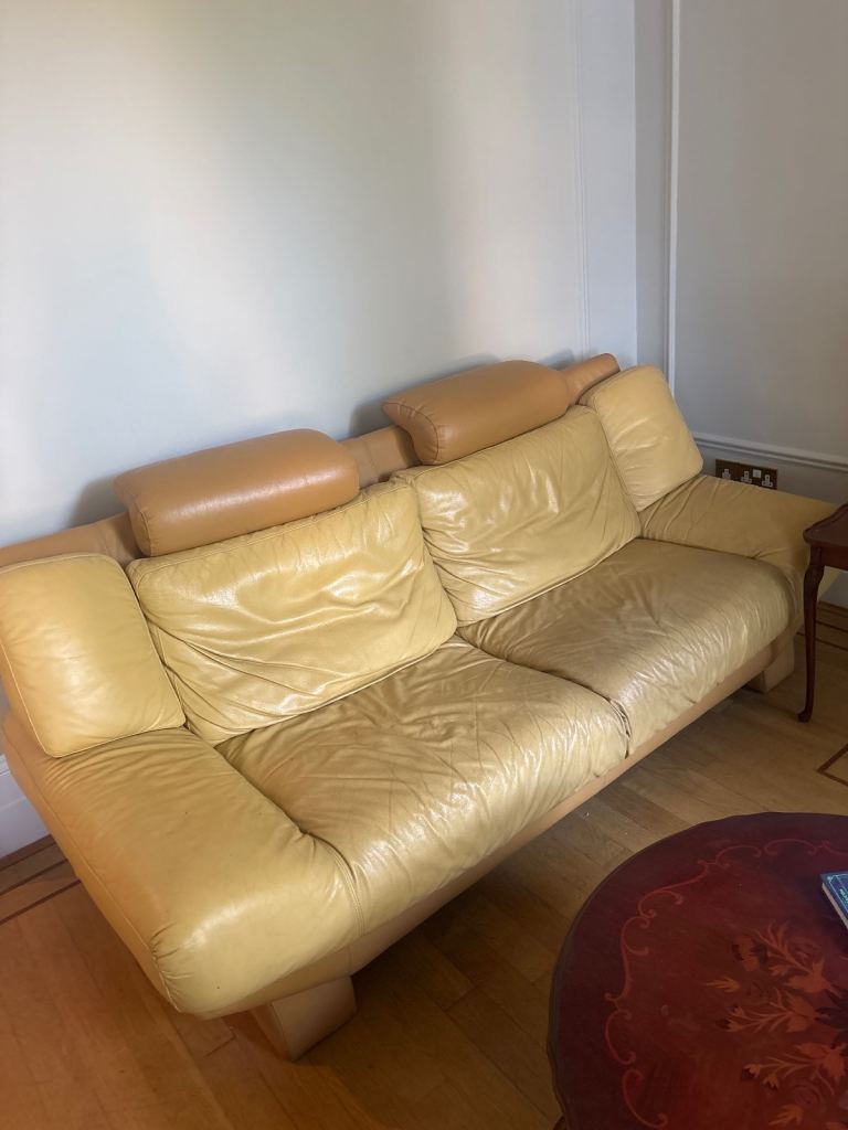Leather sofa £400