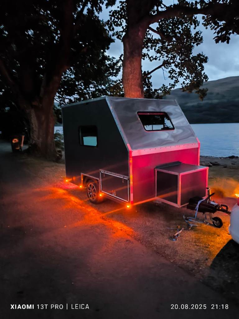 Camper Trailer Off Grid 2025 – Shower, Diesel Heater, Sleeps 2, NEW Handmade