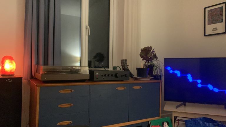 Retro Wooden Sideboard with Drawers and Cupboards – Good Condition