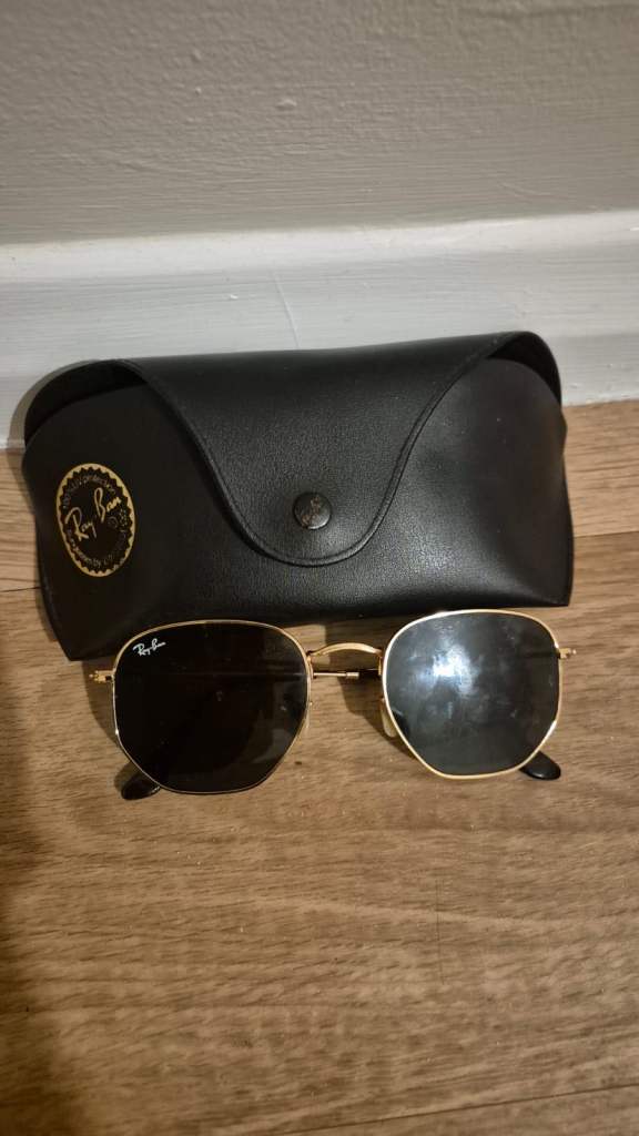 Ray ban gold sunglasses