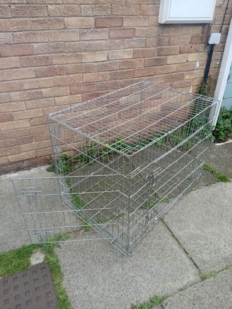 Large foldable dog cage 
