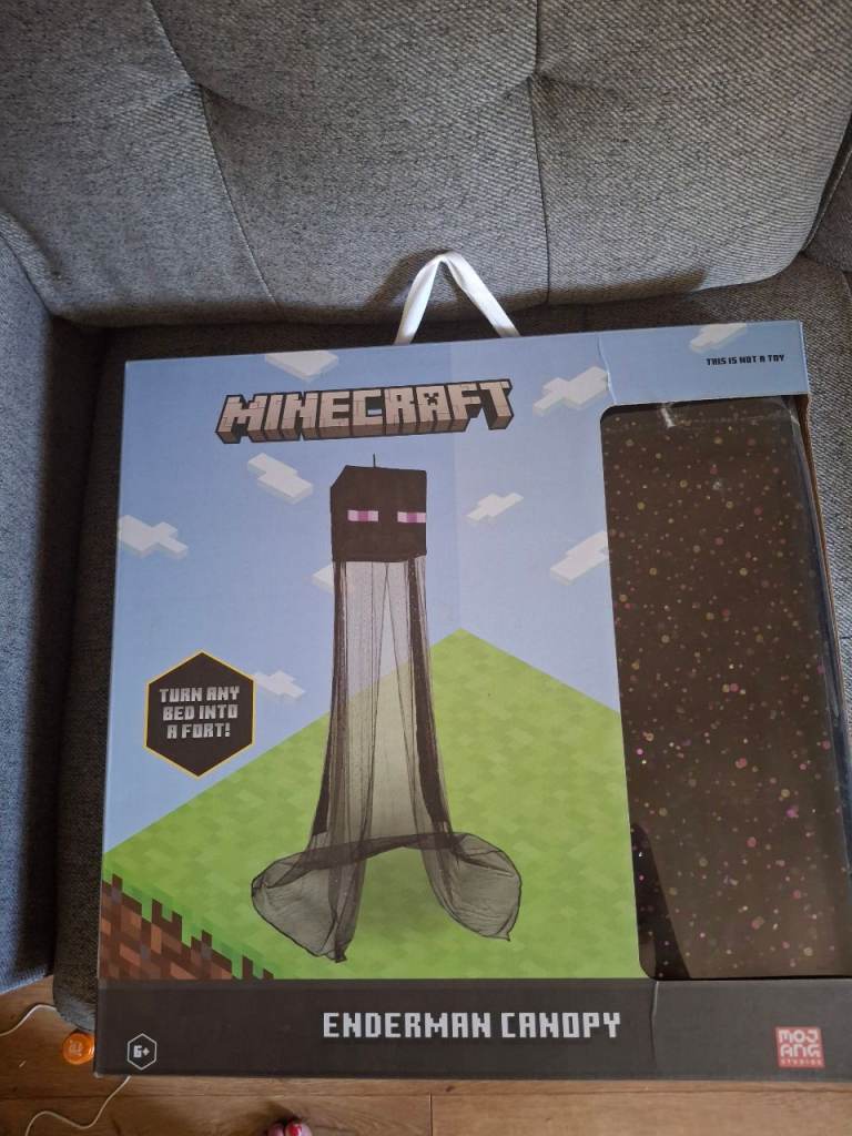 Ukonic Minecraft Enderman Kids Bed Canopy – NEW