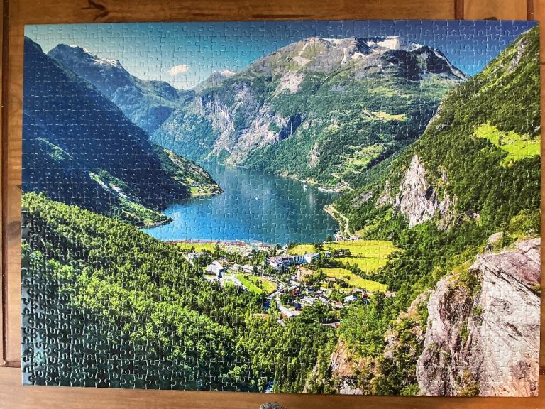 1000 piece Norwegian Fjord puzzle