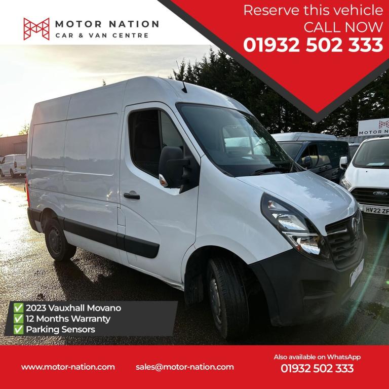 2020 Vauxhall Movano 2.3 Turbo D 135ps H2 Van PANEL VAN DIESEL Manual
