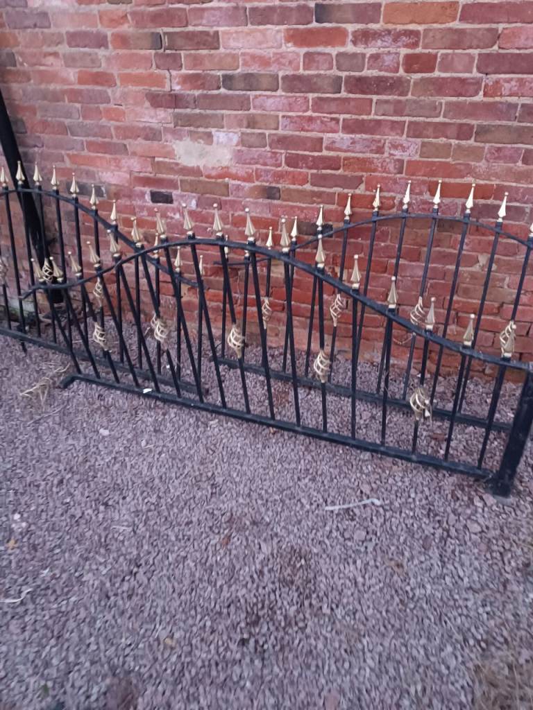Arched metal railings 