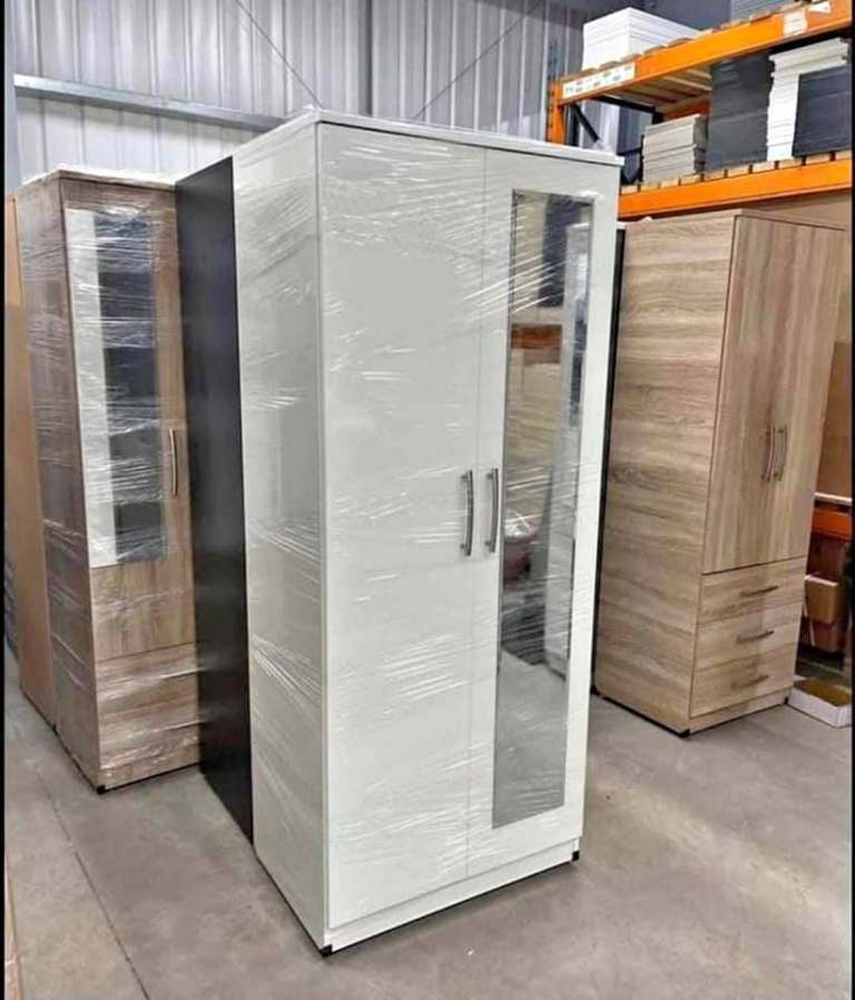 Simple 2 door wardrobe are available Fully Assembled