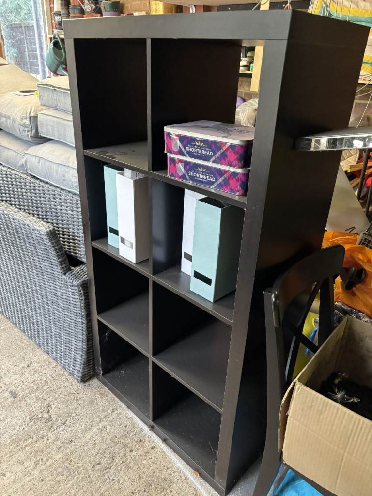 Ikea Kallax bedroom storage.