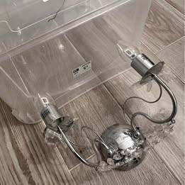 image for Chrome Finished Domestic Wall Lights PLS READ AD