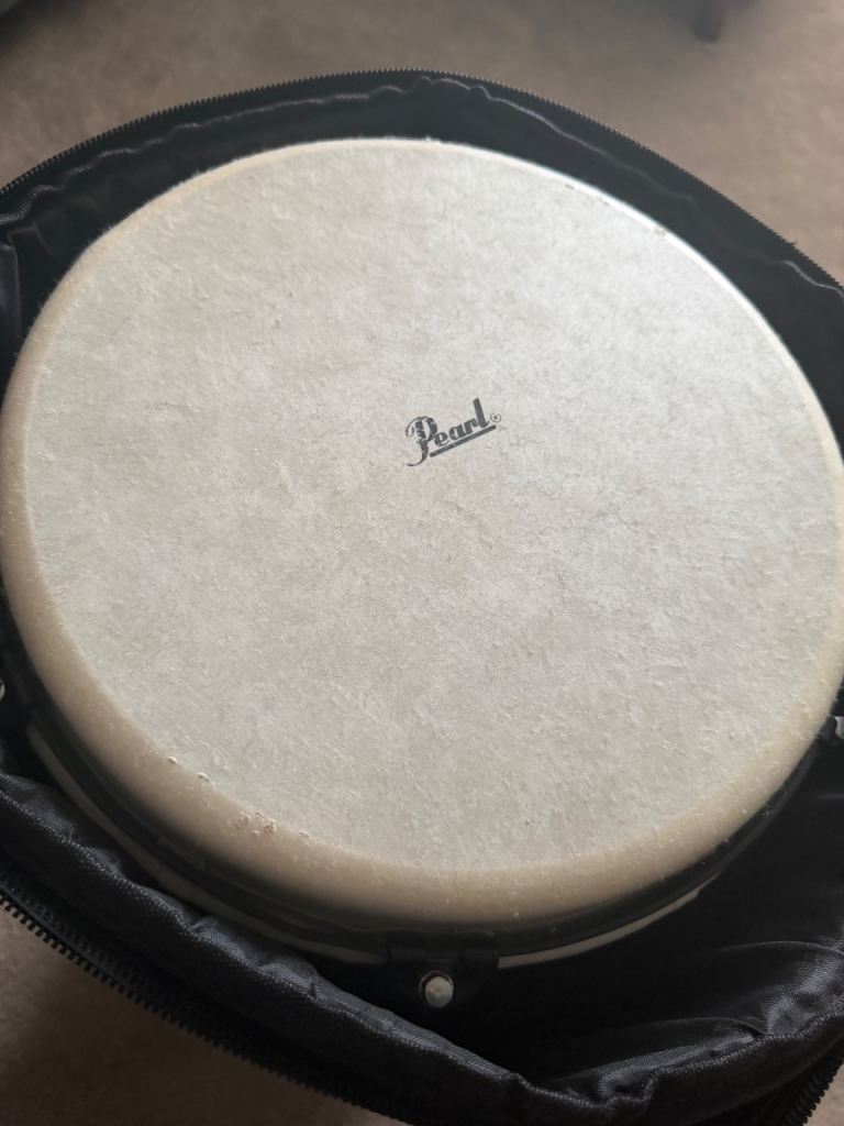 Pearl Djembe Drum – Multicoloured, Good Condition