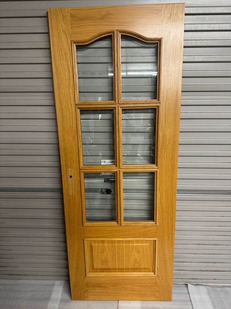 Quality Glazed Light Oak Internal Door - Excellent Condition!