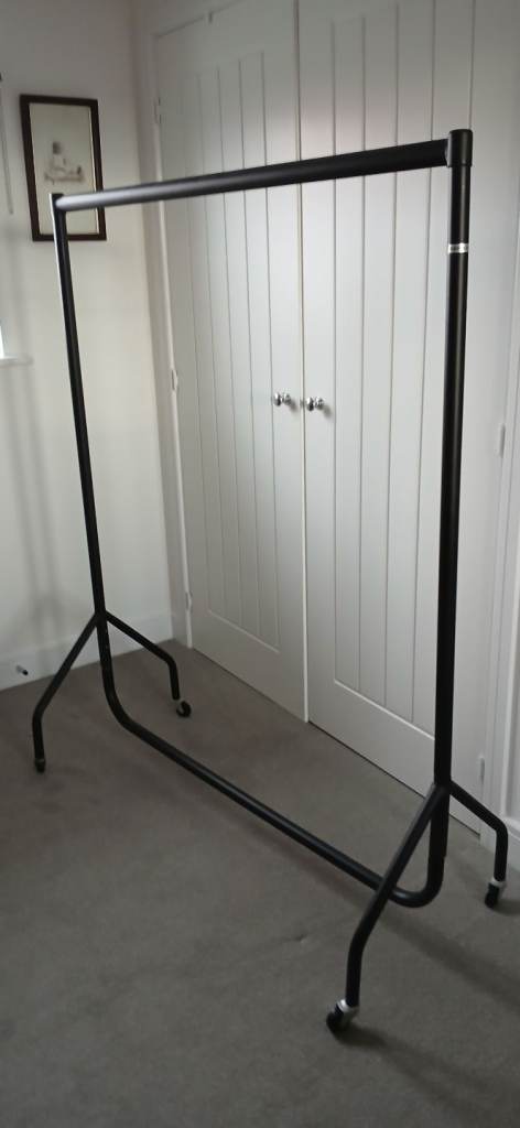 image for Black heavy duty clothes rail
