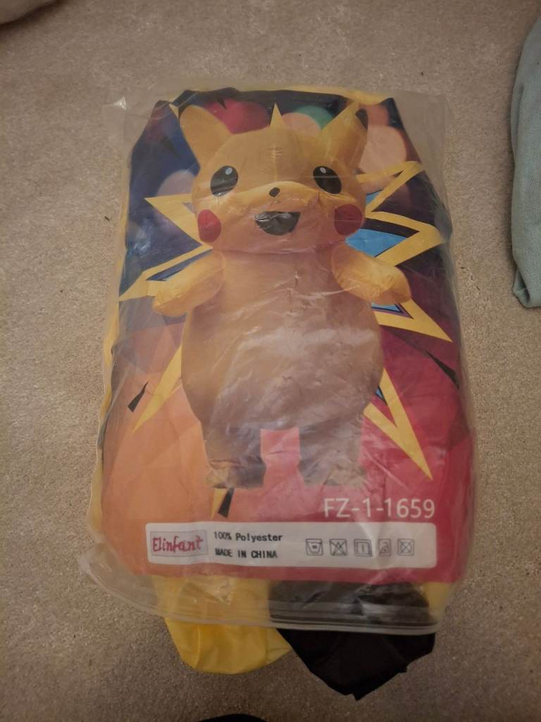 Pikachu inflatable costume 
