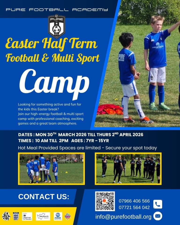 ⚽⭐ Pure FC Easter 2026 Half-Term Football Camp ⭐⚽