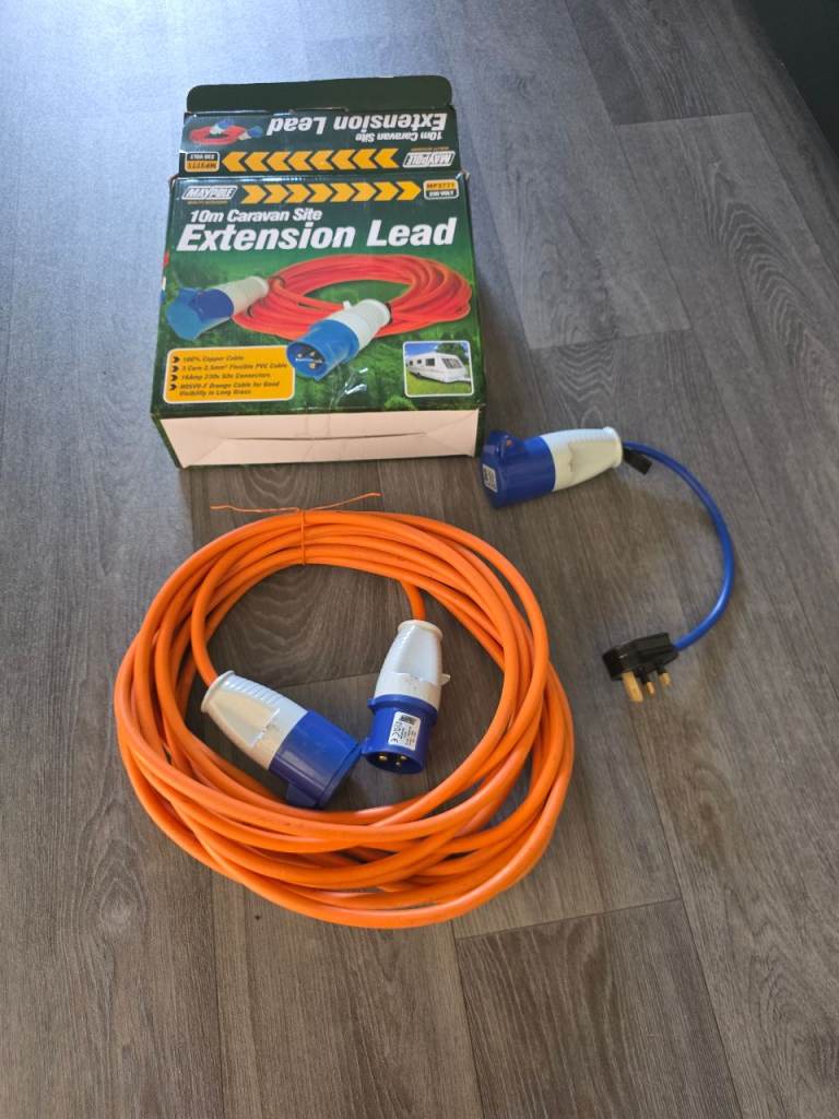 EHU cable hook up cable motorhome campervan 