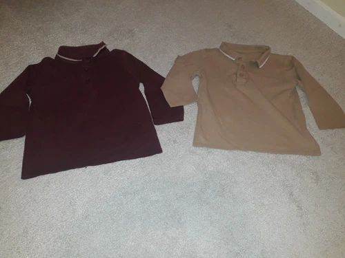 George Maroon and Beige Coloured Boys Tops (18-24 months)