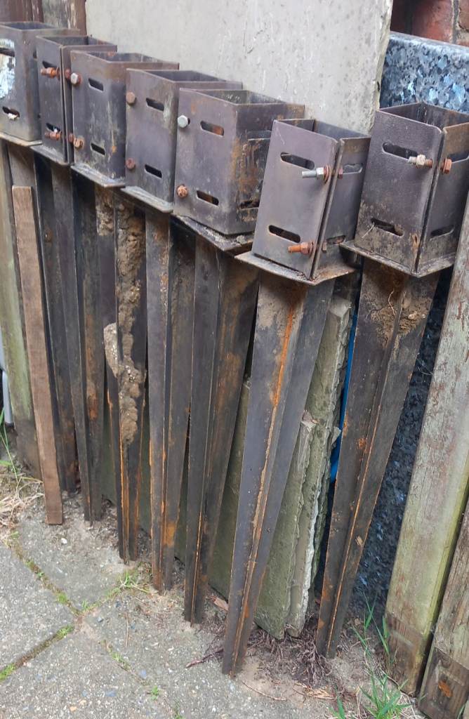 Fence post spikes/post holders