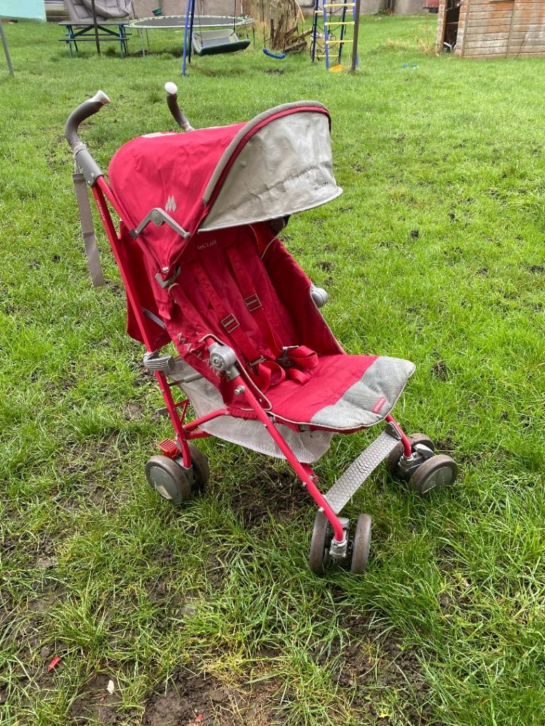 Maclaren Umbrella Stroller / Buggy (Red) – Lightweight & Compact