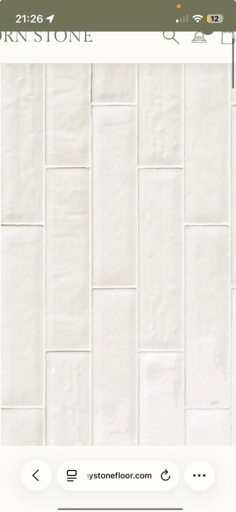 Zellige Natural Gloss (Beige) tiles - 3x boxes, 1.5m2