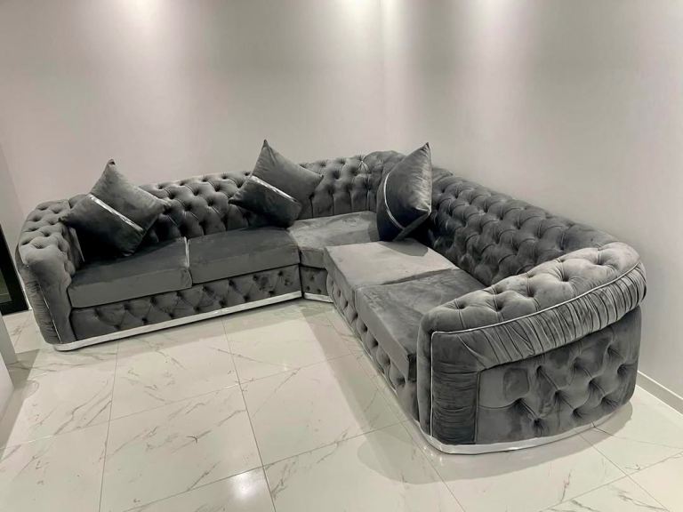 image for Anton Chesterfield 2c2 corner sofa Couch 