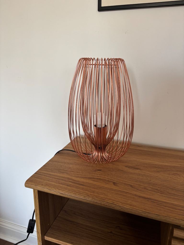 Copper floor or table lamp