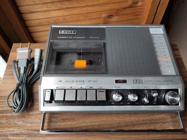 Sony CF-300 vintage radio cassette recorder 