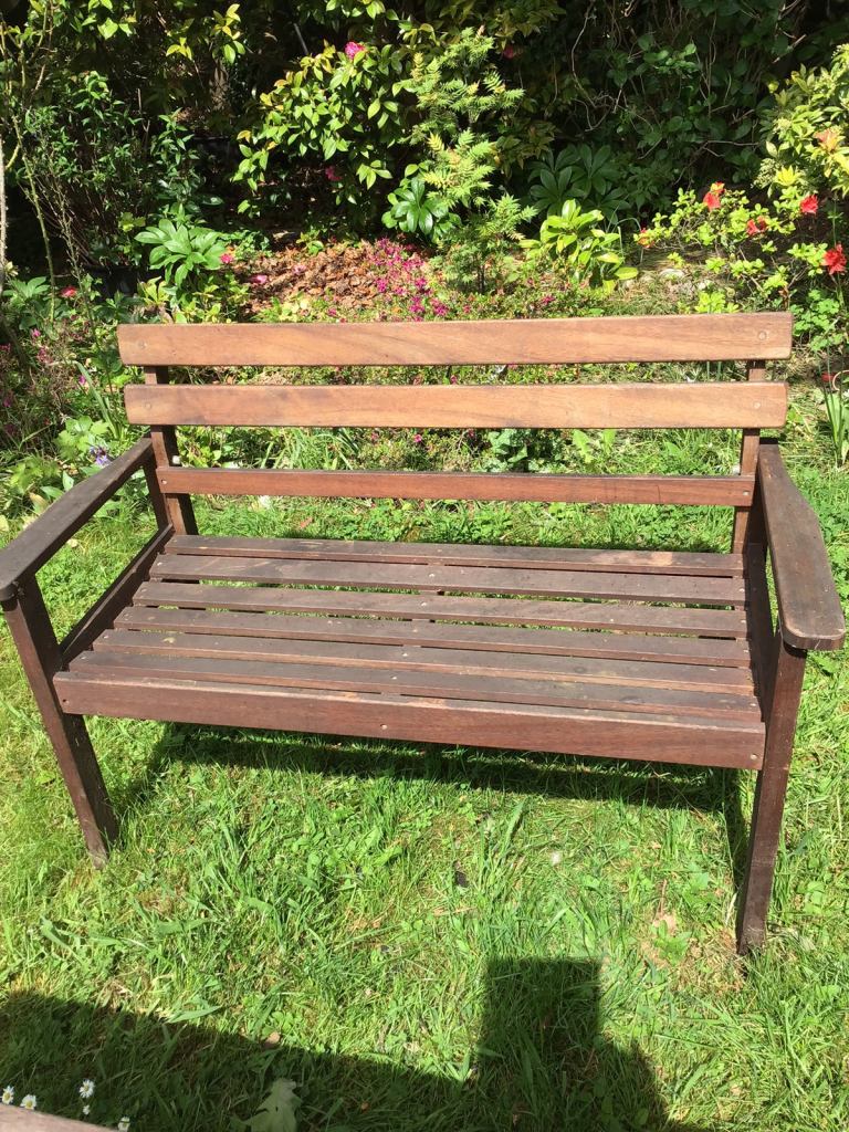 SOLID TEAK GARDEN BENCH