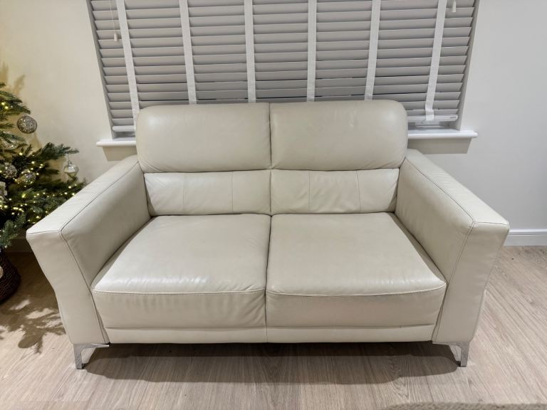 Two Natuzzi Two Seater Leather Sofas