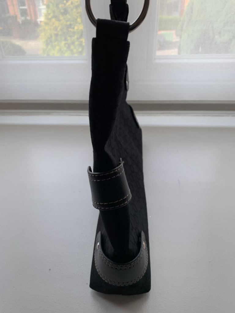 Ladies Nine West Classic Black Canvas Top Handle Handbag