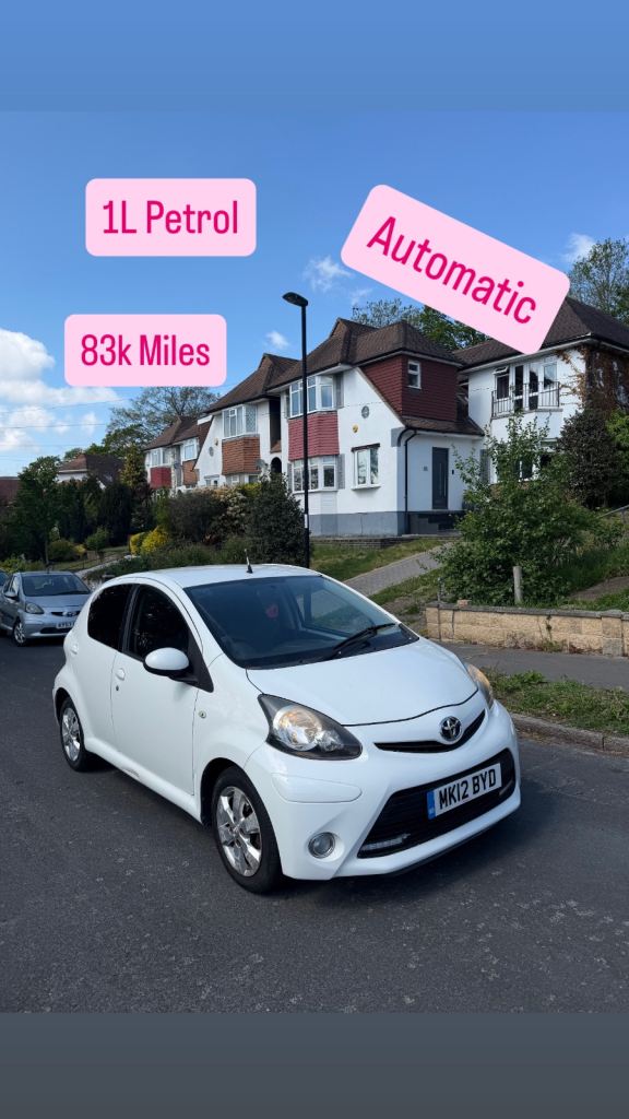 Toyota, AYGO, Hatchback, 2012, Semi-Auto, 998 (cc), 5 doors