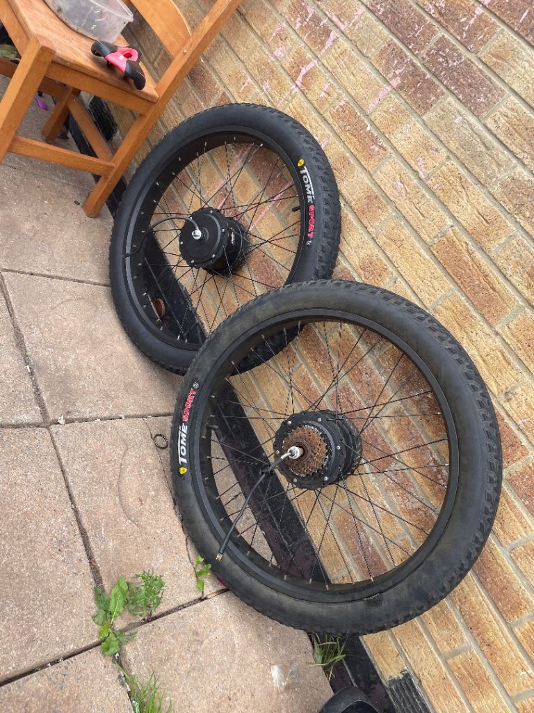 26” duel motor bike wheels 
